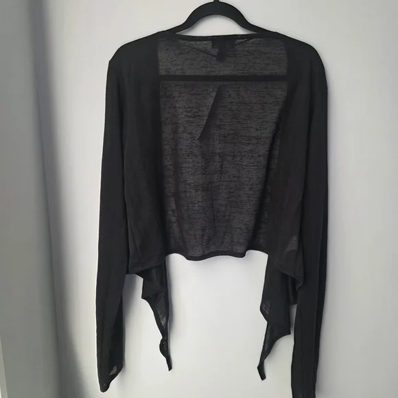 Long Tall Sally Elegant Black The Front Cover Up Xl - Picture 6 of 6